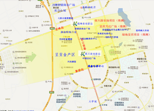 呈貢金產(chǎn)區(qū)及周邊項目 呈貢金產(chǎn)區(qū)及周邊項目